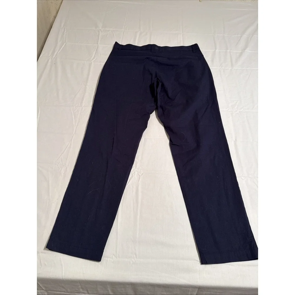 PANTS GOLF FootJoy  Mens 34x30 Navy Blue Performance Stretch Flat Front Classic